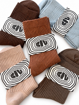 BIV SOCKS BROWNS