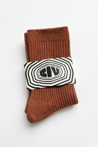BIV SOCKS BROWNS